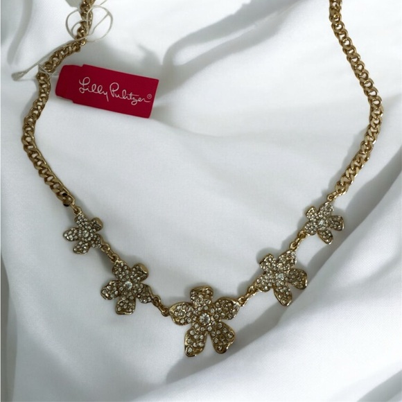 Lilly Pulitzer Jewelry - Lilly Pulitzer Gold Flower Necklace